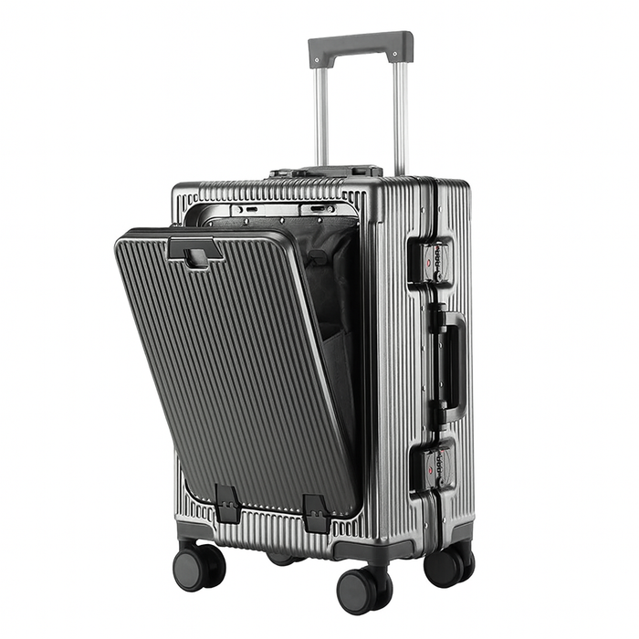 KO-KU AIRFRONT™ – Valigia Smart Con Apertura Frontale vista laterale